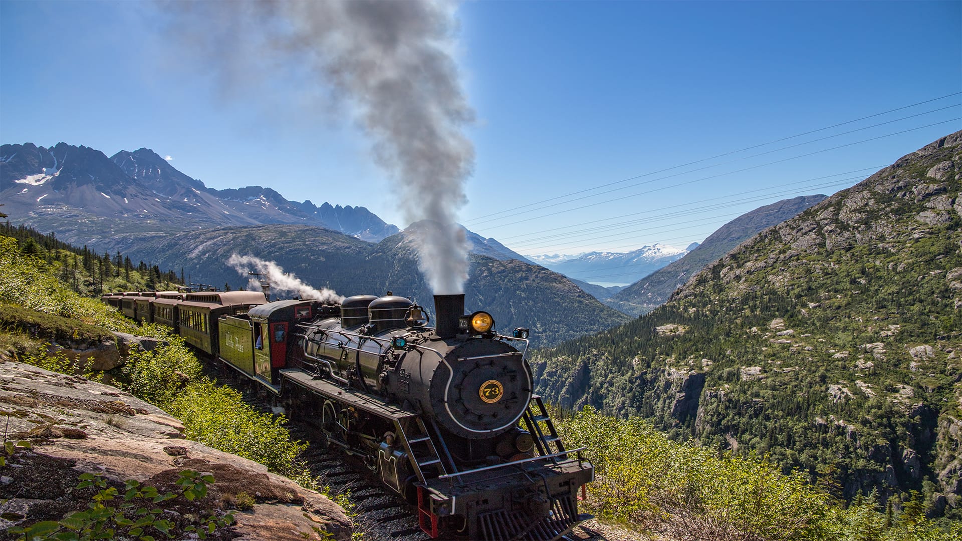 All Aboard Steam Train To White Pass Summit 